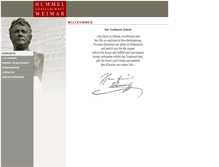 Tablet Screenshot of hummel-gesellschaft-weimar.de
